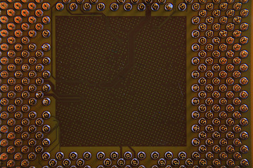 Image showing old microprocessor as technology background 