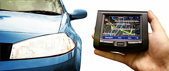 Image showing Gps in a man hand.