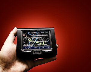 Image showing Gps in a man hand.