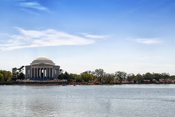 Image showing Tidal Basin Jefferson Memorial