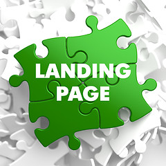 Image showing Landing Page on Green Puzzle.