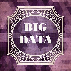 Image showing Big Data Concept. Vintage design.