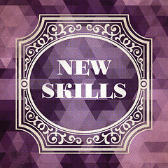 Image showing New Skills Concept. Vintage design.