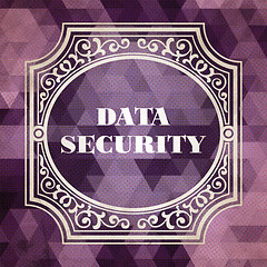 Image showing Data Security Concept. Vintage design.