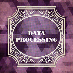 Image showing Data Processing. Vintage design.