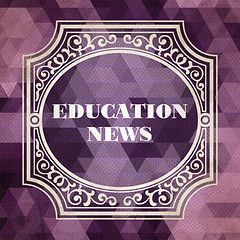 Image showing Education News Concept. Vintage design.