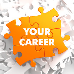 Image showing Your Career on Orange Puzzle.