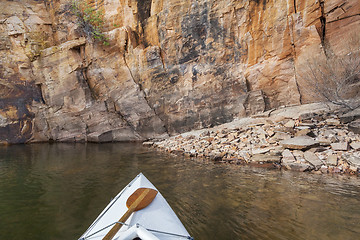 Image showing canoe on a Colorado lake