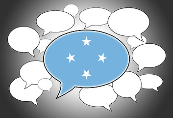 Image showing Communication concept - Speech cloud