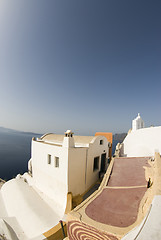 Image showing view over sea greek islands