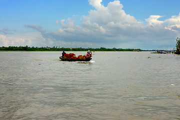 Image showing couple on the boat