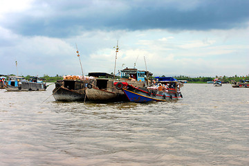 Image showing floating market