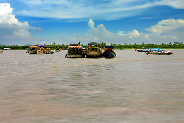 Image showing floating market