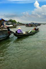 Image showing floating market