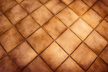 Image showing Background surface of vintage tiles