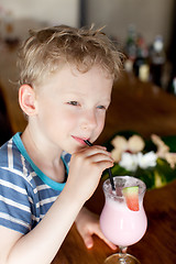 Image showing boy at vacation