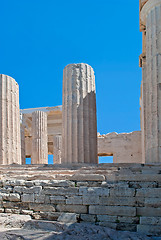 Image showing Columns of Acropolis.