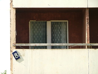 Image showing apartment house's balcony