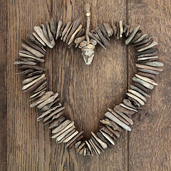 Image showing Rustic Love Heart