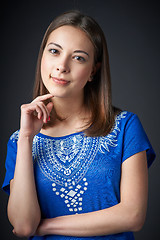 Image showing Young beautiful woman portrait