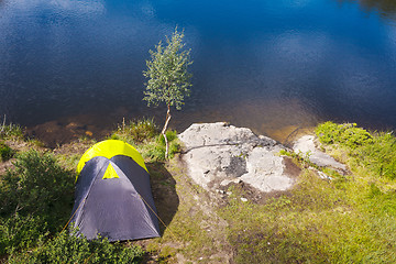 Image showing Camping in the wilderness