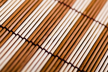 Image showing bamboo mat. macro