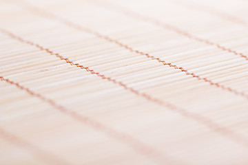 Image showing bamboo mat. macro