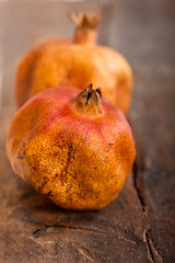 Image showing dry and old pomegranates 