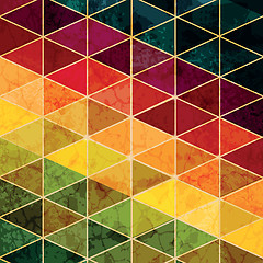 Image showing Colorful abstract geometric background