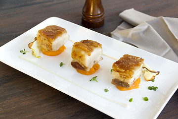 Image showing Roasted Pork Belly Cubes