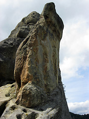 Image showing big rock on the background of the sky