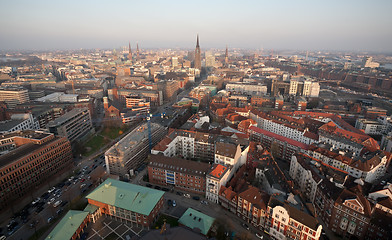 Image showing Hamburg top panoramic view
