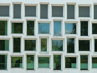 Image showing interesting wall with small windows