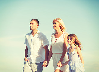 Image showing happy family at the seaside