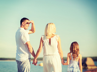 Image showing happy family at the seaside