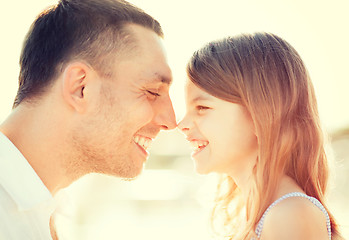 Image showing happy father and child girl having fun