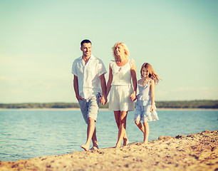 Image showing happy family at the seaside