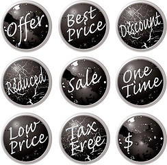 Image showing sale buttons black