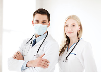 Image showing two young attractive doctors