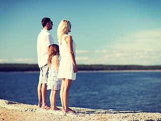 Image showing happy family at the seaside