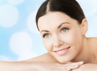 Image showing smiling woman in spa salon