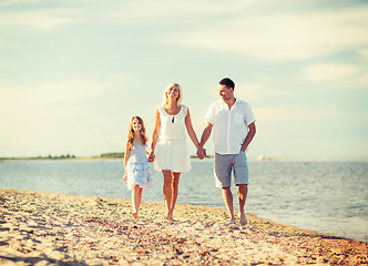 Image showing happy family at the seaside