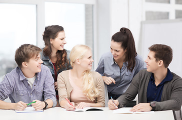 Image showing students having discussion at school