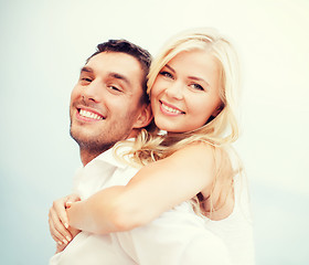 Image showing couple having fun on the beach