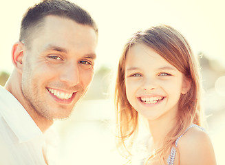 Image showing happy father and child girl having fun