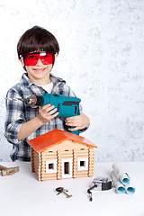 Image showing boy repairman