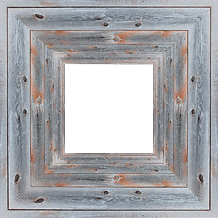 Image showing wooden frame isolated on the white background