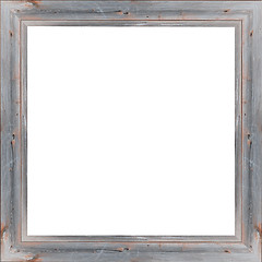 Image showing wooden frame isolated on the white background