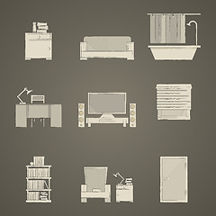 Image showing Icons for apartment
