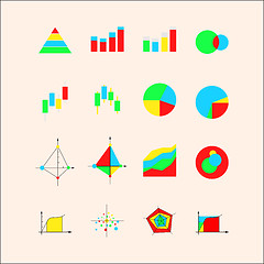 Image showing Icons for graphs and charts